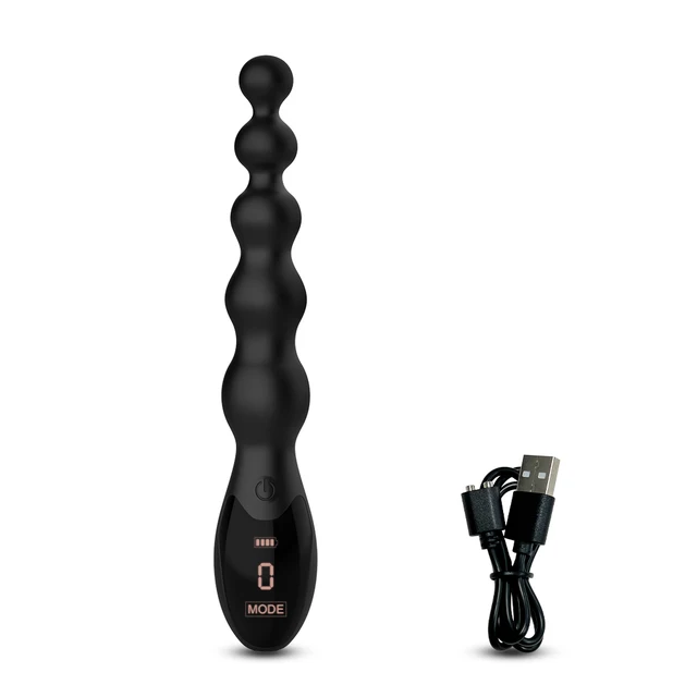 Plug anal en silicone avec écran LED pour hommes et femmes